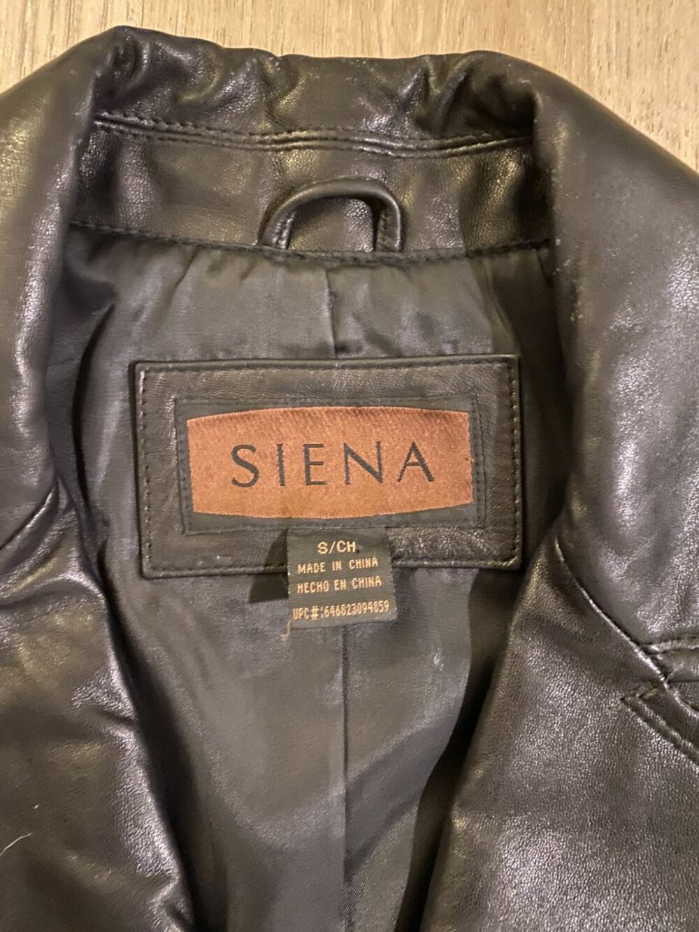 90s Vintage Siena Studio Genuine Leather Jacket Black Tailored Minimalist Coat - Picture 7 of 13